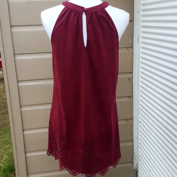 Rue21 | Burgundy Faux Suede🌻Boho Dress👗 - Picture 4 of 7